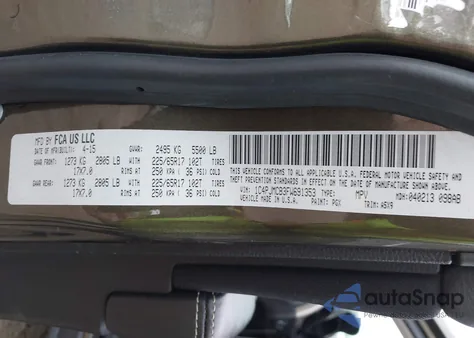 2015 Jeep Cherokee Latitude z USA, uszkodzony, nr VIN 1C4PJMCB3FW691353